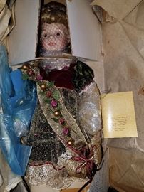 Franklin Mint Angelica Christmas angel doll