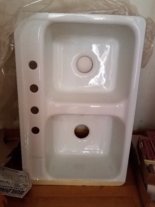 Just added...cast iron double sink!