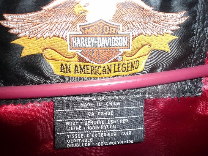 Harley-Davidson women's leather jacket new medium
