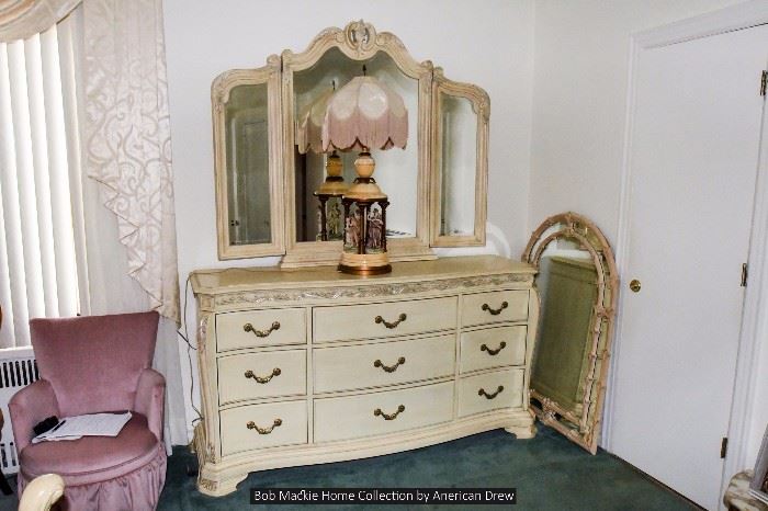 Bob Mackie Home Collection by American Drew Dresser with Mirror