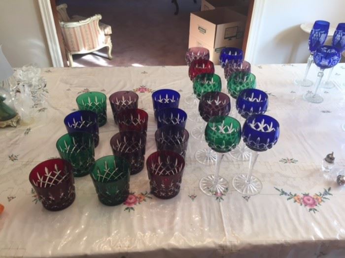 Assorted Colorful Glass Set