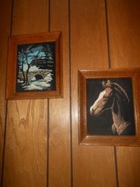 Paint by number on velvet