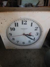 Hammond large electric clock from an old hardware store