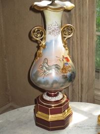 Vintage porcelain table lamp