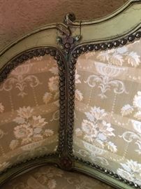 Small scale 51" wide antique settee