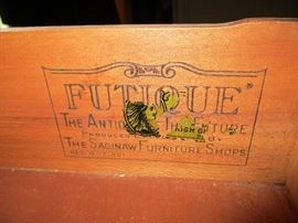 Beautiful bedroom set by Futique of the Saginaw Furniture Shops