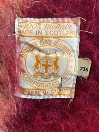 Vintage Hudson's Bay Company 100% Mohair blanket in excellent condition 
