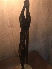Art Deco Spelter/onyx table lamp