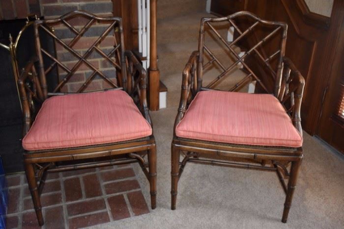 A pair of elegant Chinoiserie Chairs