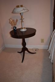 Antique Drum Table with Duncan Phyfe Legs