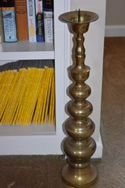 Large Brass Candle Holder