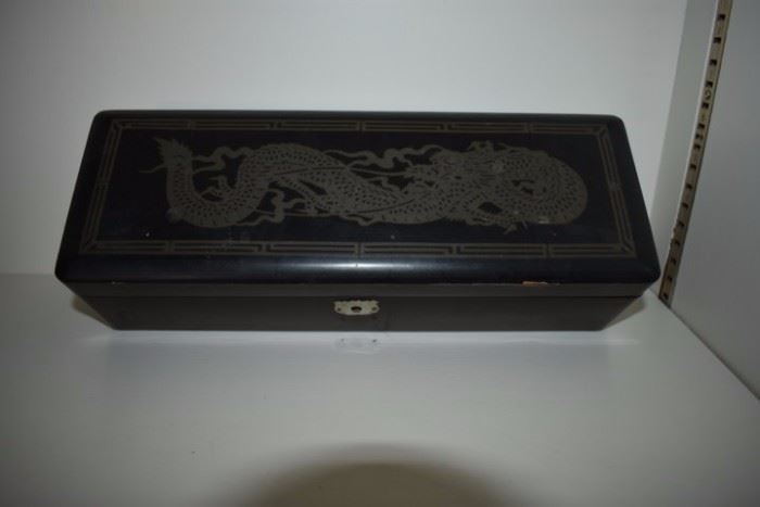 Japanese Lacquerware Dragon Box