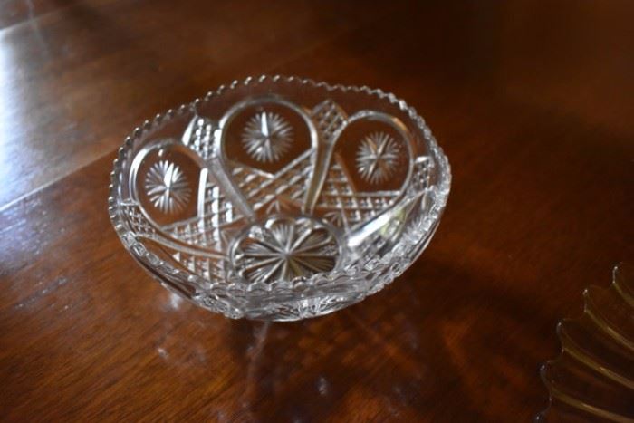 Elegant Cut Glass Bowl