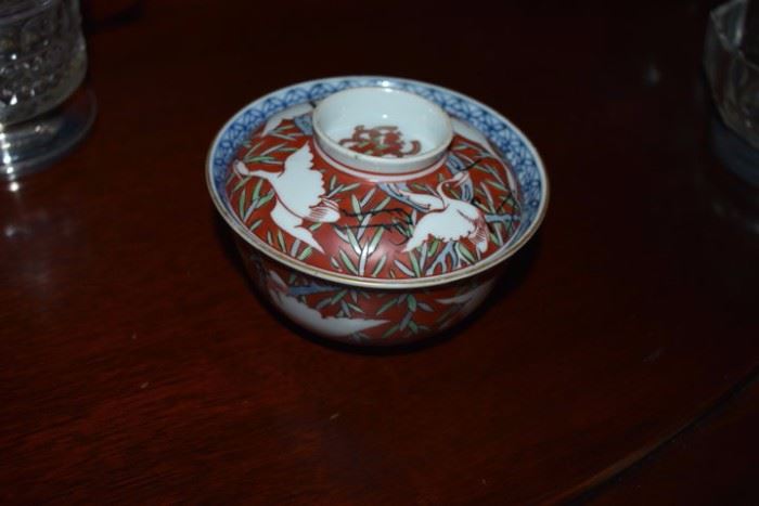 Oriental Bowl with Storks