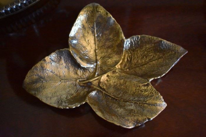 Vintage Metal Leaf signed, numbered and dated on the back