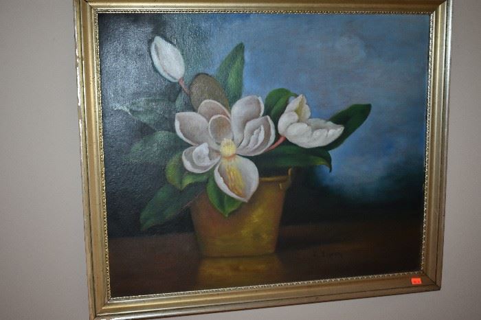 Gorgeous Still Life Oil Paintings of Flowers by E. Donelson ( Ella Donelson ) an extremely talented local artist who died at the age of 90 in 1962. She was a portrait painter as well as a gifted painter of China. Her portraits are difficult to find and yet there are a number of them here.