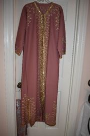 Gorgeous Oriental Gown which buttons all the way down the front