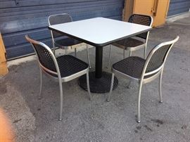 Several Modern White Tables
12 Herman Miller Side Chairs