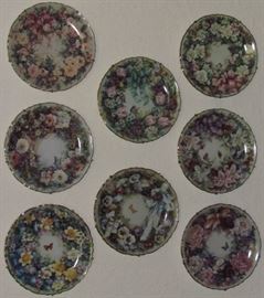 Bradford Exchange Limited Edition Lena Liu "Floral Greetings" Collectors Plates: Circle of Elegance, Circle of Beauty,  Circle of Romance, Circle of Harmony, Circle of Joy,  Circle of Love