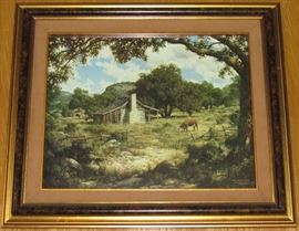 Texas Artist Larry Dyke "Proverbs 23:10" Limited Edition Signed & Numbered Framed Print