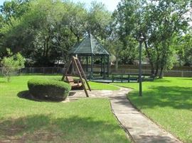 A view of the backyard