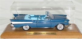 1957 Chevrolet Bel Air on Oak Base Display Case