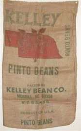 Oklahoma Kelly Bean Co. Burlap Bag