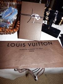 Louis Vuitton shopping bag, gift box