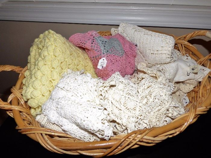 Vintage crochet items