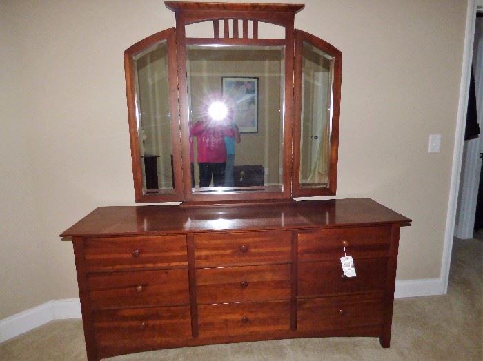 Dresser with Mirror, Part of 3 pc. Bedroom suite