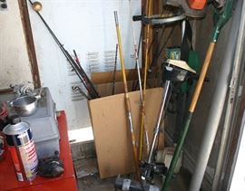 Fishing poles ...Boat motor