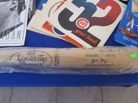 Bat Detail signed "Gaylord Perry"