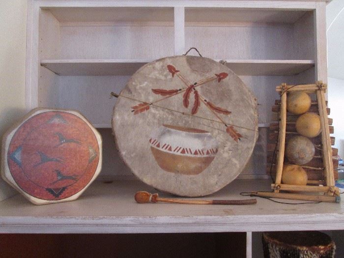 Native American designs on Drums