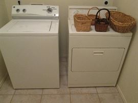 Kenmore Washing Machine and Gas Dryer, White.  Both working!