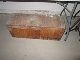 old wood tool box