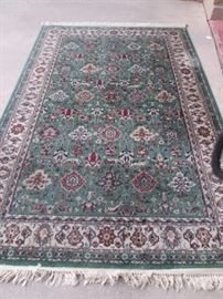 beautiful wool rug - very heavy & tightly woven