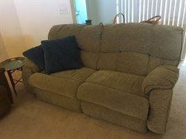 Double sofa recliner