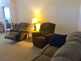 Two electric rocker recliners in very good condition. Lazy boy