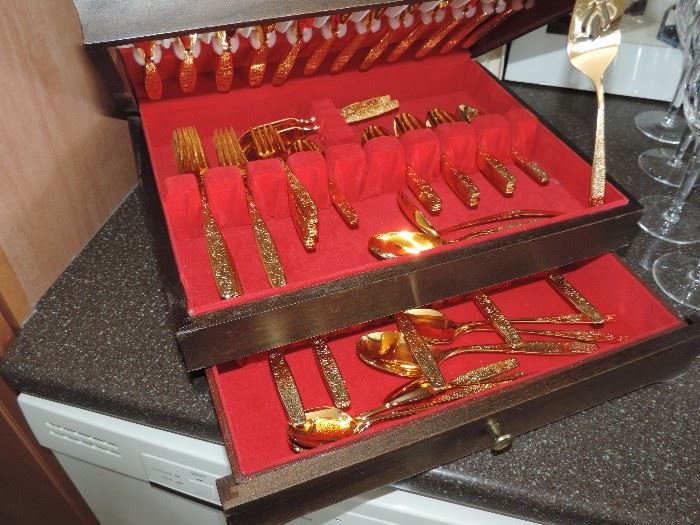 Gold-Plated Flatware