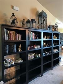 Bookshelves, books, and decor for sale 