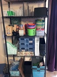 Lots of items for organization and storage