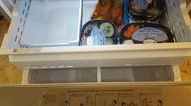 Samsung French Door Style Refrigerator Interior Freezer Pull Out Drawer