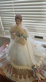 Bride Doll Porcelain Face and Hands