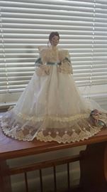 Bride Doll Porcelain Face and Hands