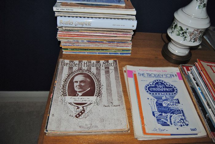 Antique and vintage sheet music and songbooks