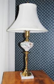 There are some lovely vintage lamps throughout the house.