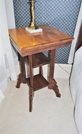 Small Eastlake style lamp table