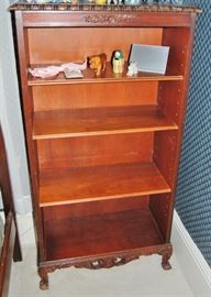 Super nice vintage bookcase with carving