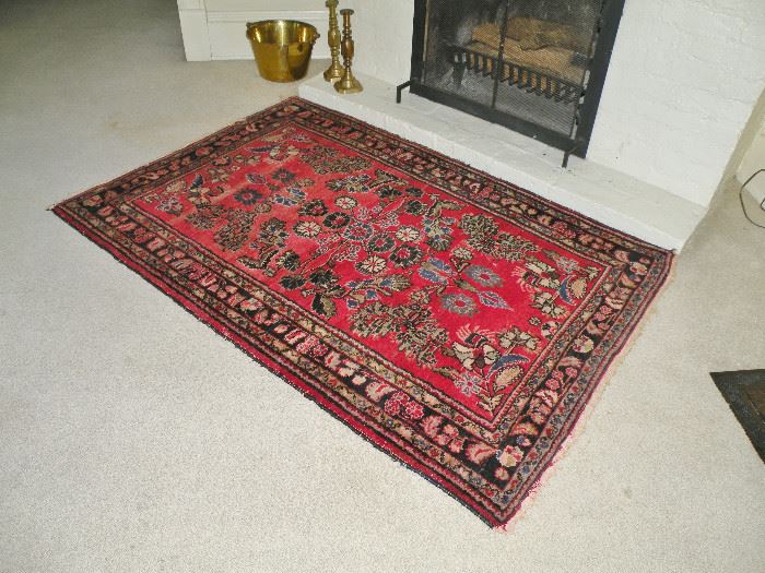 Another vintage rug - 4 x 3 1/2