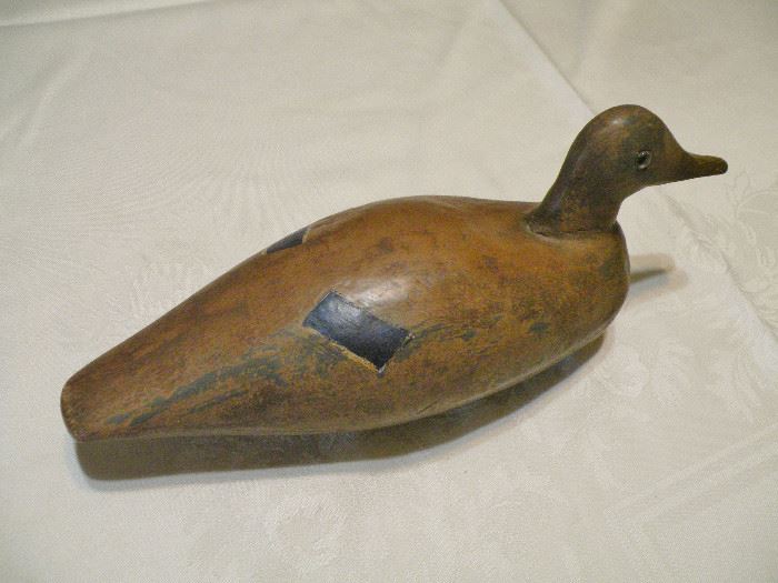 Hand carved duck decoy